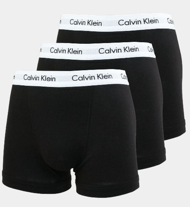 Calvin Klein 3 Pak Boksers Mannen Zwart