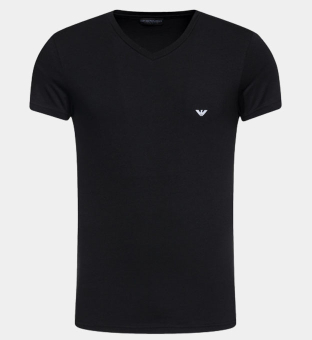 Emporio Armani V-neck T-shirt Mannen Zwart