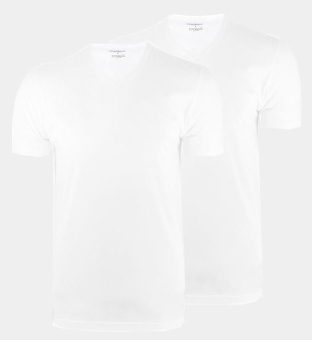 Emporio Armani 2 Pak T-shirts Mannen Wit
