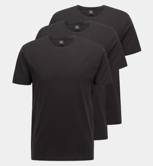 Tommy Hilfiger 3 Pak T-shirts Mannen Zwart