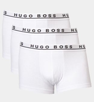 Hugo Boss 3 Pak Trunks Mannen Wit