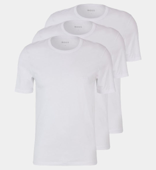 Hugo Boss 3 Pak T-shirts Mannen Wit