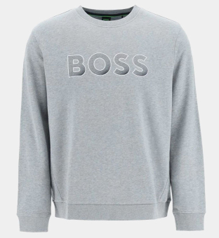 Hugo Boss Classic Crewneck Sweatshirt Mannen Light Pastel Grijs