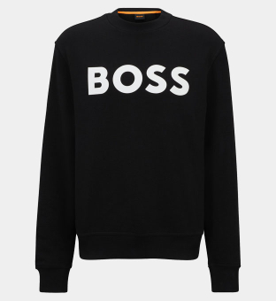 Hugo Boss Relaxed-Fit Sweatshirt Mannen Zwart