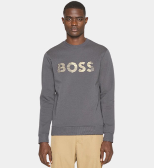 Hugo Boss 3D Logo Sweatshirt Mannen Donker Grijs