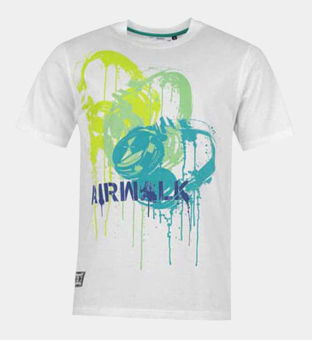 Airwalk Grafisch T-shirt Mannen Wit