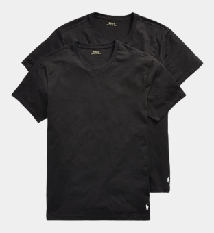 Ralph Lauren 2 Pak T-shirts Mannen Zwart