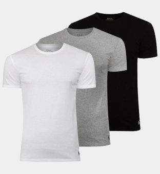 Ralph Lauren 3 Pak T-shirts Mannen Wit Zwart
