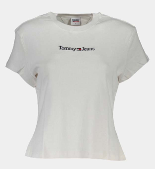 Tommy Hilfiger T-shirt Dames Off Wit