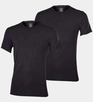 Calvin Klein 2 Pak T-shirts Mannen Zwart