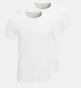Calvin Klein 2 Pak T-shirts Mannen Wit