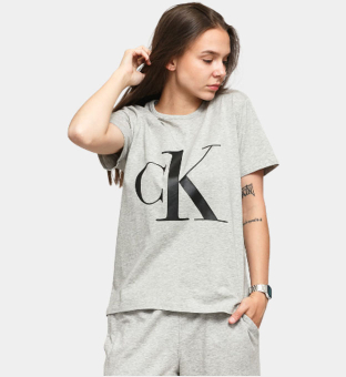 Calvin Klein T-shirt Dames Grijs