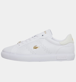 Lacoste Trainers Dames Wit Goud
