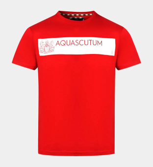 Aquascutum T-shirt Mannen Rood