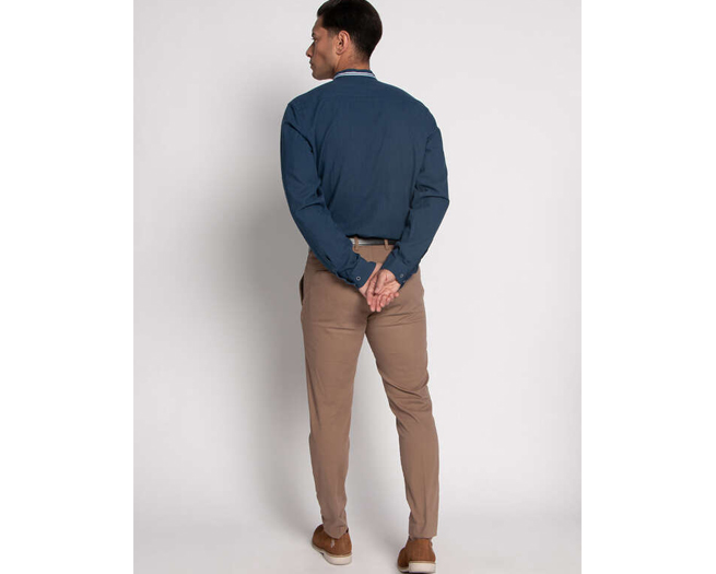 Mishumo Overhemd Mannen Blauw
