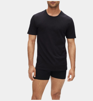 Hugo Boss 3 Pak T-shirts Mannen Zwart