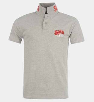 Soulcal Peached Poloshirts Mannen Grijs