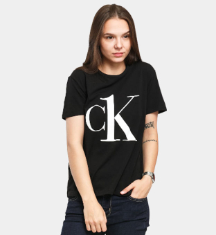 Calvin Klein T-shirt Dames Zwart