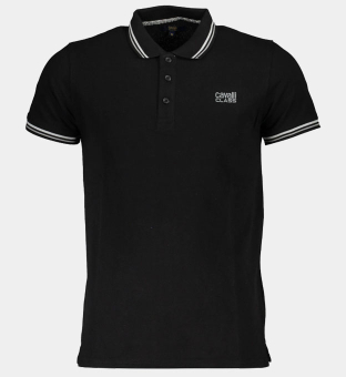 Cavalli Class Polo Overhemd Mannen Zwart